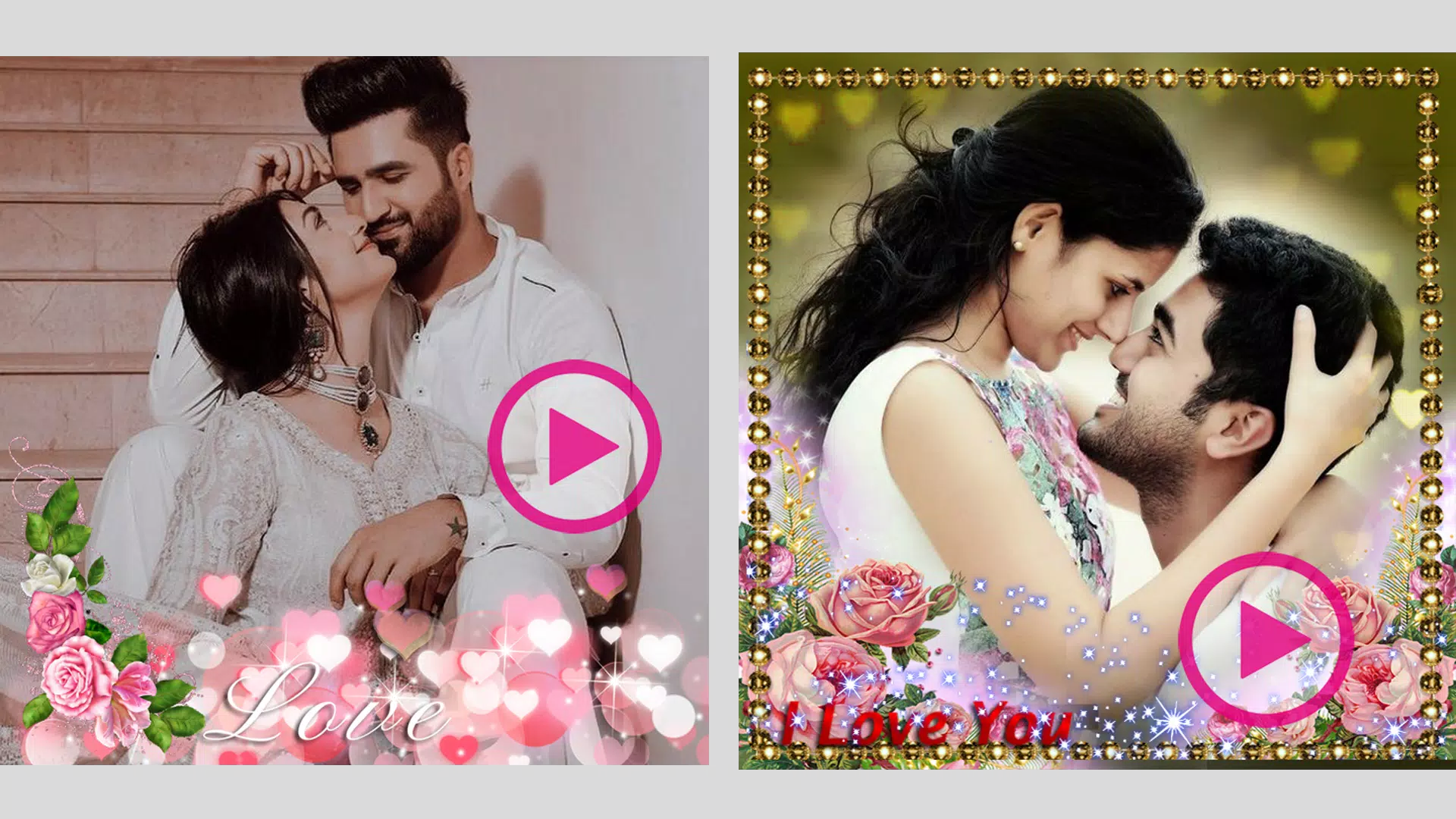 Love Flower Video Maker Captura de pantalla 1