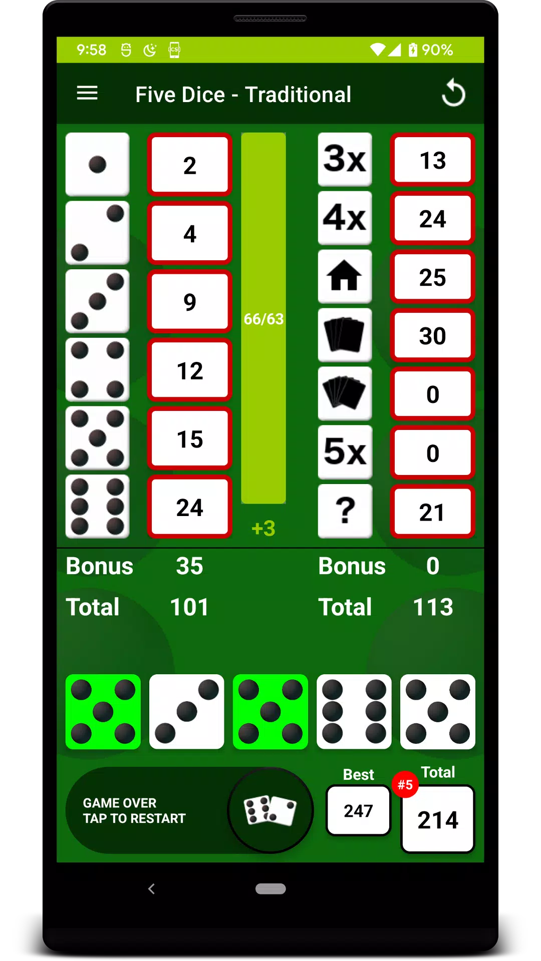Five Dice應用截圖第2張