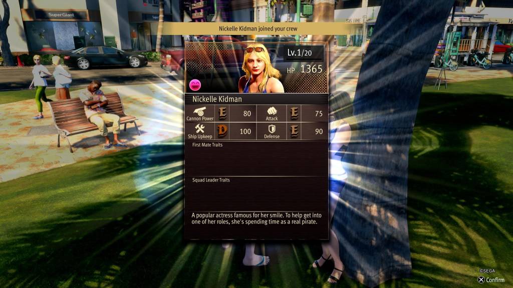 Isang screenshot mula sa Tulad ng Isang Dragon: Pirate Yakuza sa Hawaii