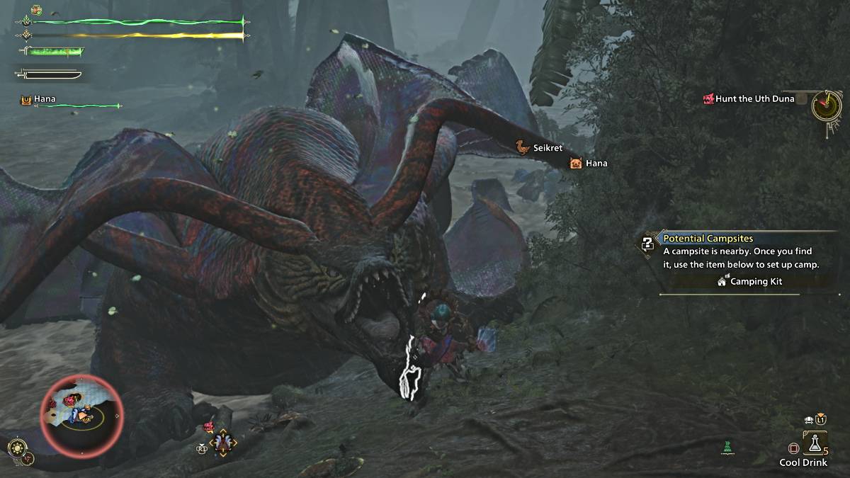 Nakikipaglaban sa Uth Duna sa Monster Hunter Wilds