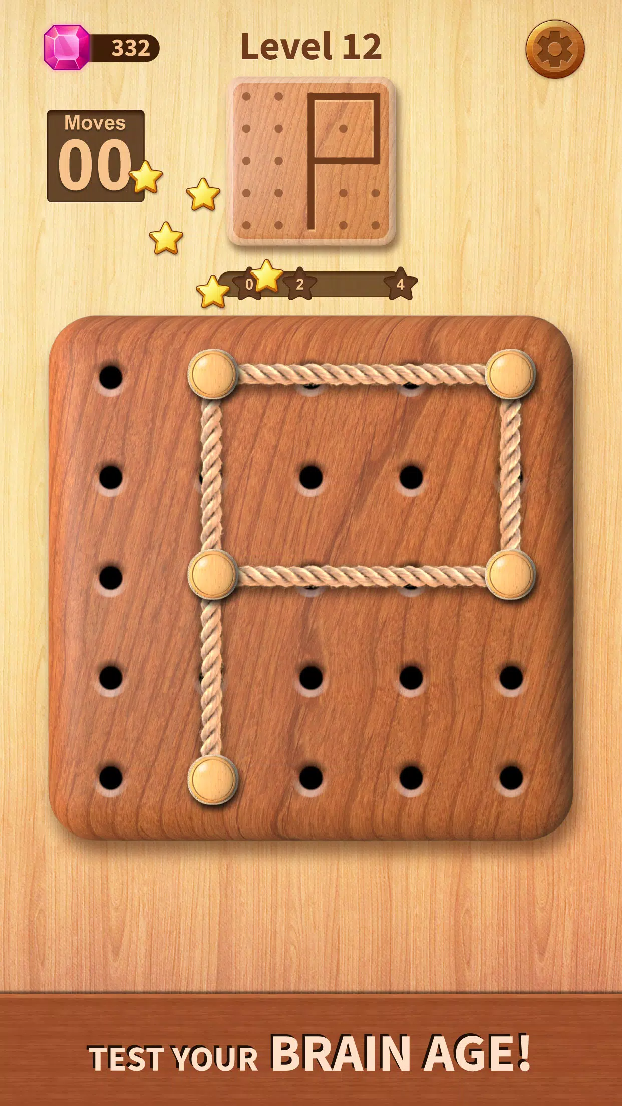 Rope Puzzle: Wooden Rope Games 스크린샷 1