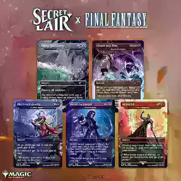 Magic: The Gathering Final Fantasy Game Over Secret Lair