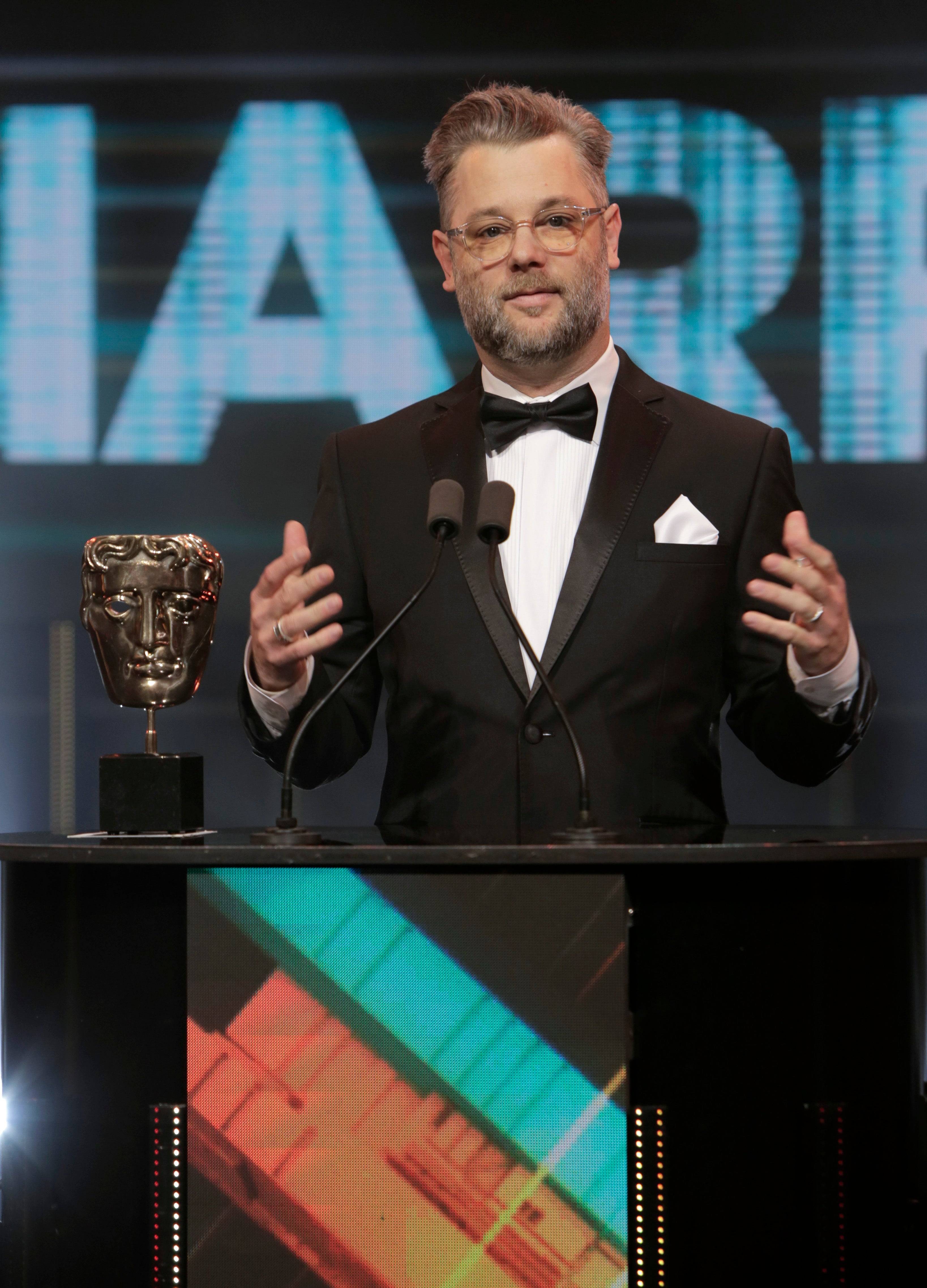 Cory Barlog. Tín dụng hình ảnh: Hannah Taylor/BAFTA qua Getty Images