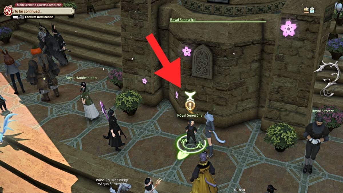PNJ Sénéchal Royal dans Final Fantasy XIV