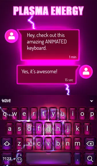 Plasma Keyboard & Wallpaper Captura de tela 2