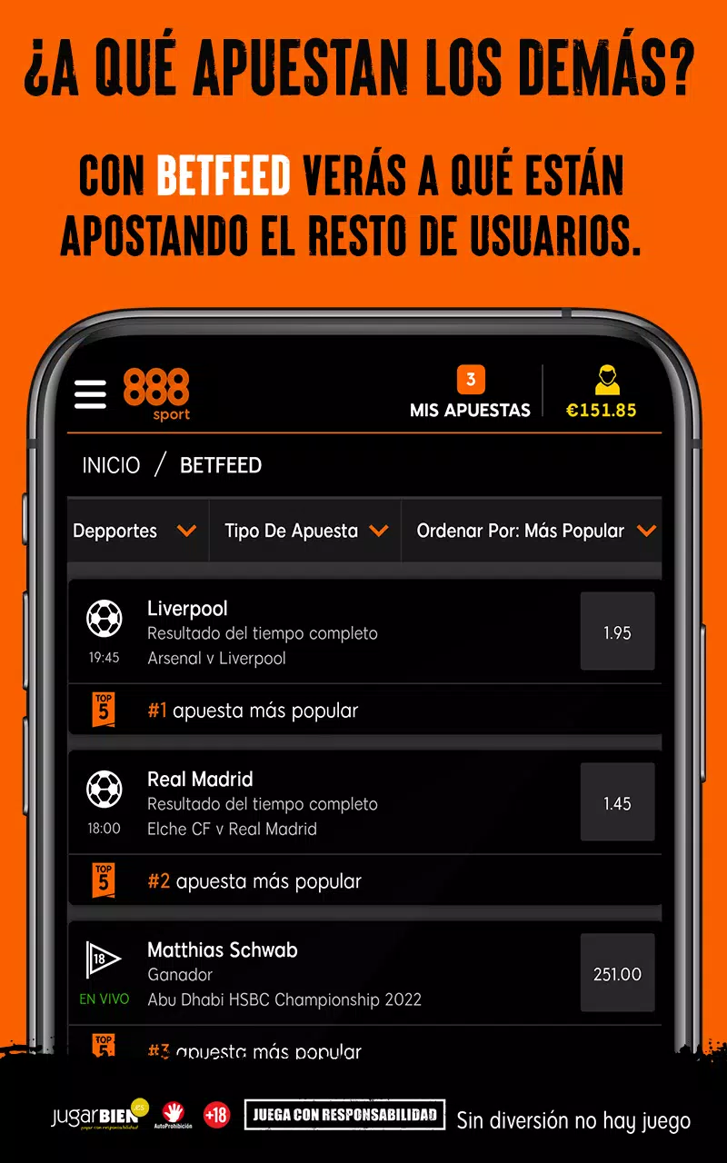 Schermata 888 Sport: Apuestas deportivas 3