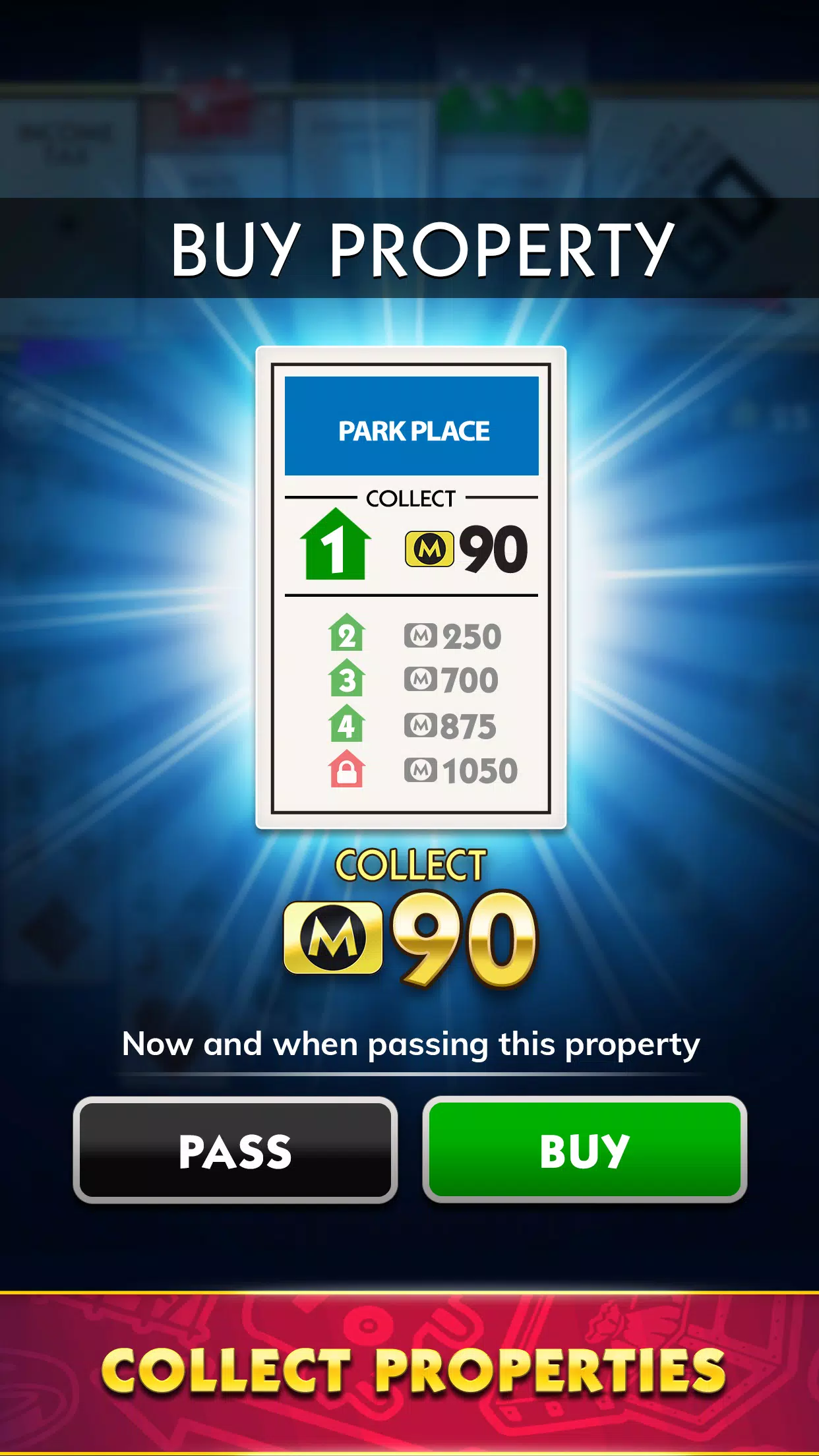 MONOPOLY Solitaire Captura de tela 3