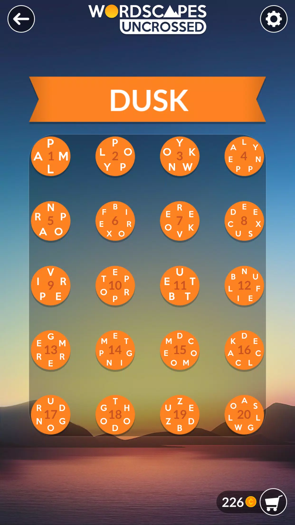Schermata Wordscapes Uncrossed 1