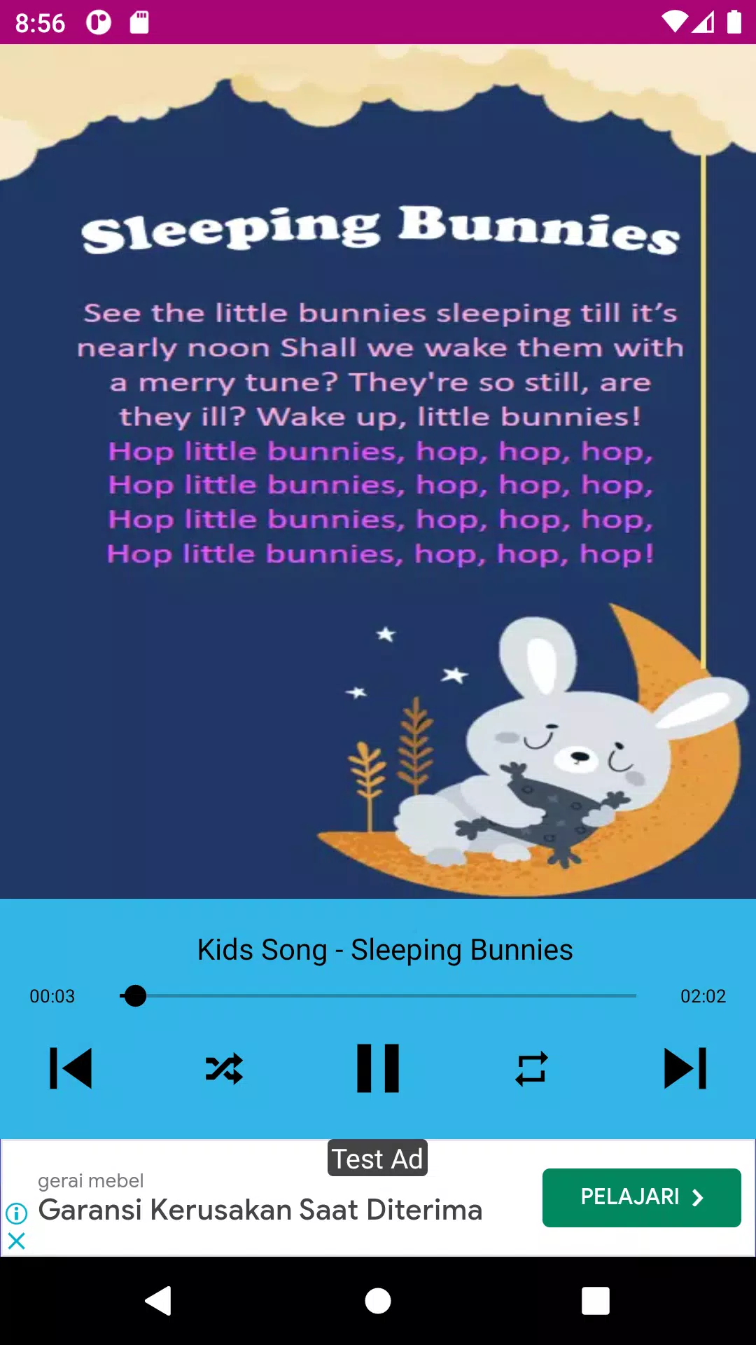 baby songs - nursery rhymes Capture d'écran 1