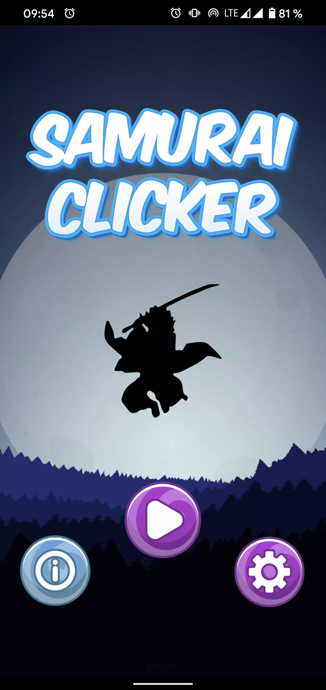 Samurai Clicker Schermafbeelding 0
