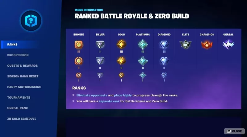 Fortnite手機：具有排名，獎勵和策略的完整排名指南
