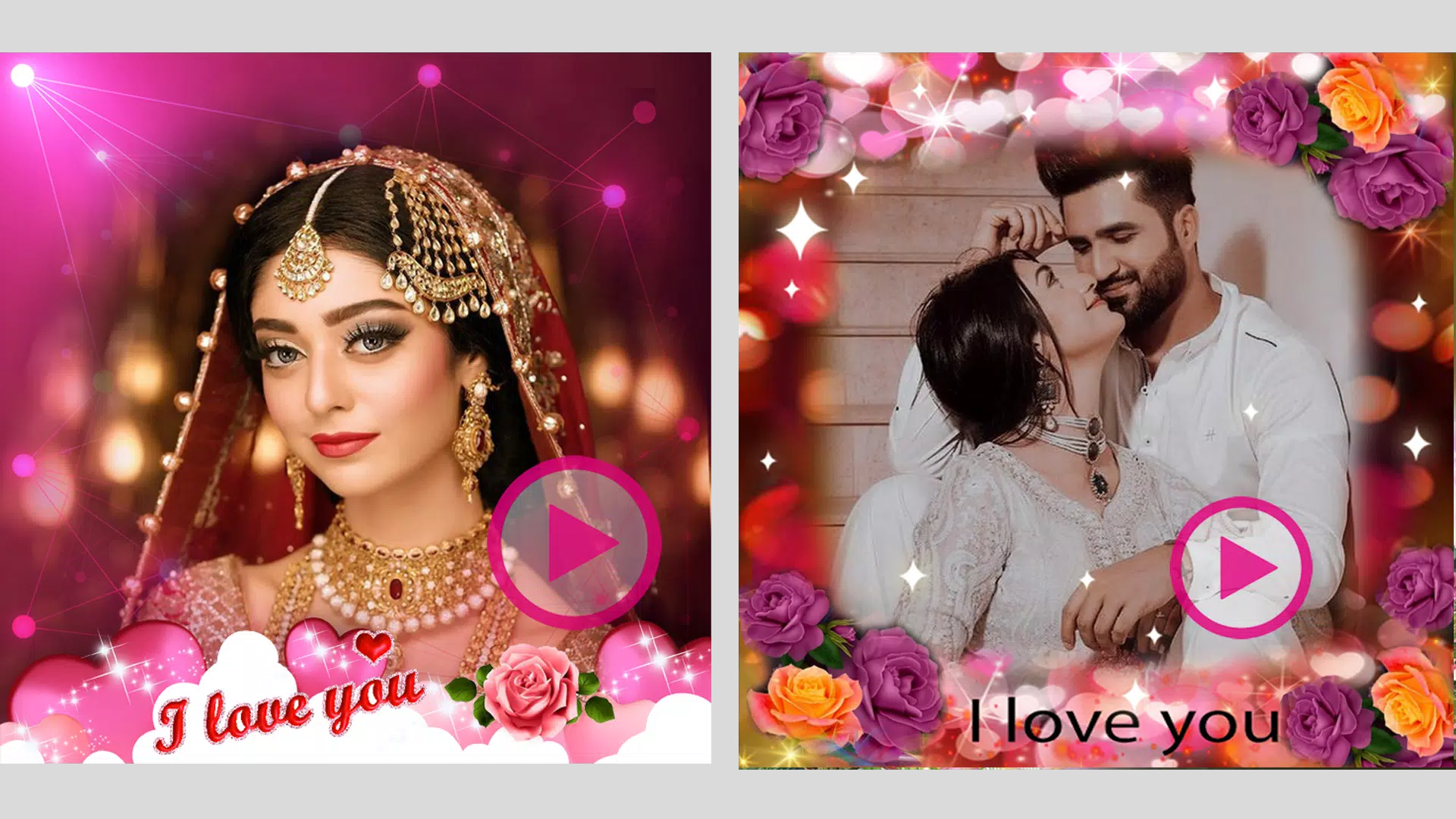 Love Flower Video Maker Captura de pantalla 2