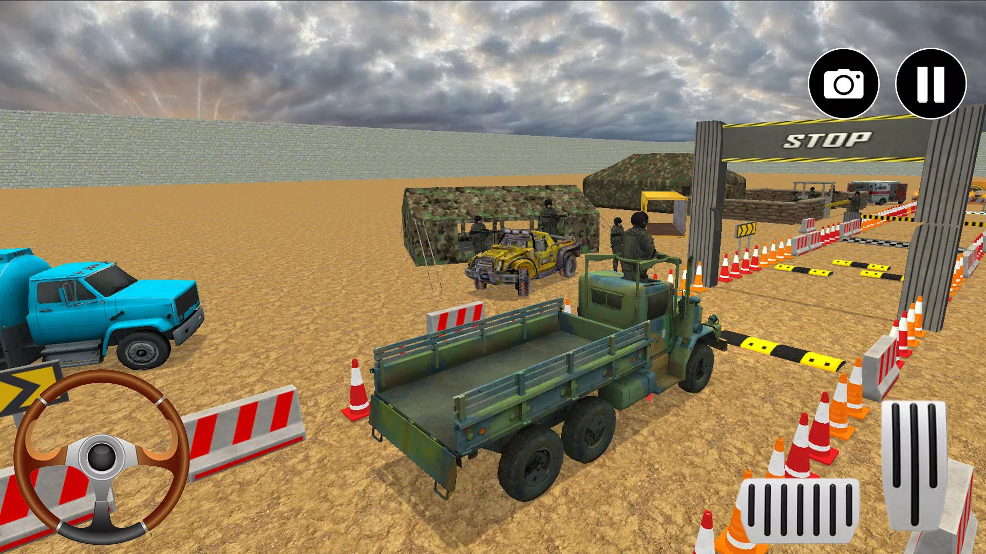Army Truck Game Simulator 3D Ekran Görüntüsü 1
