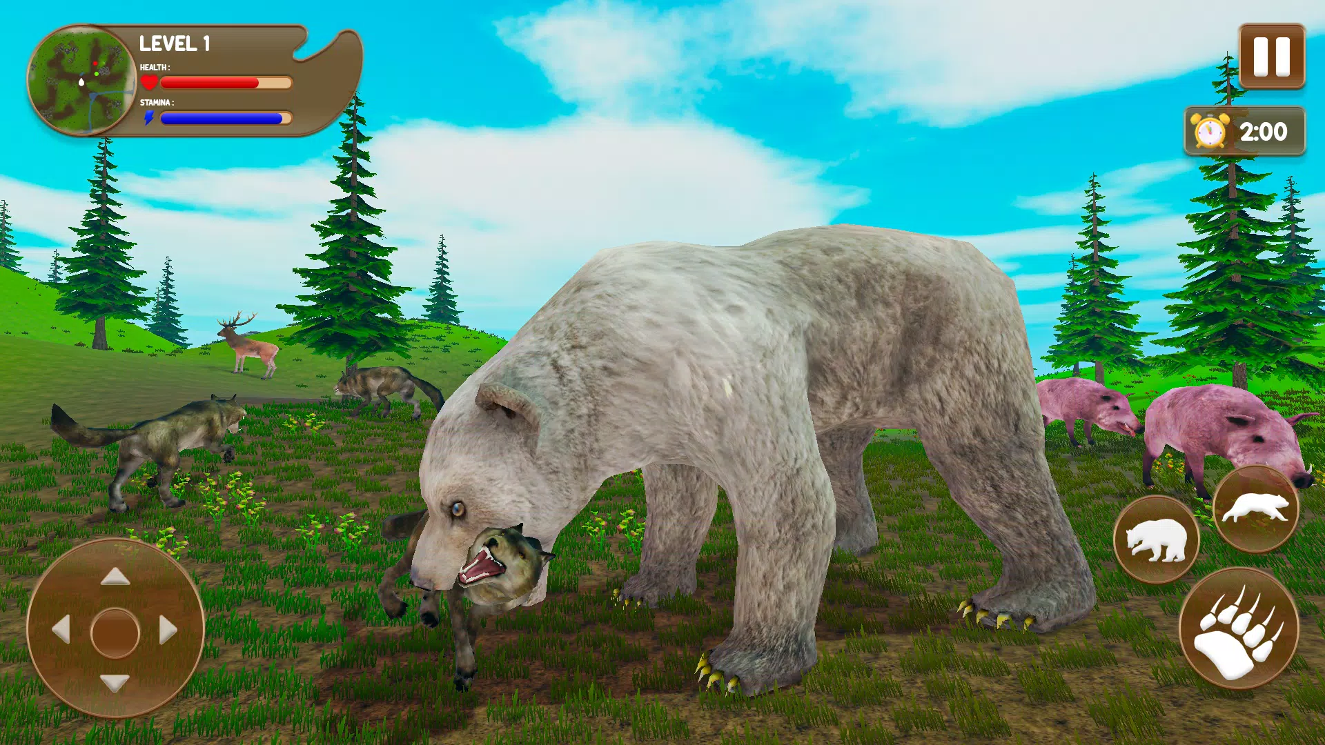 Bear Games: Bear Simulator 3D Capture d'écran 2