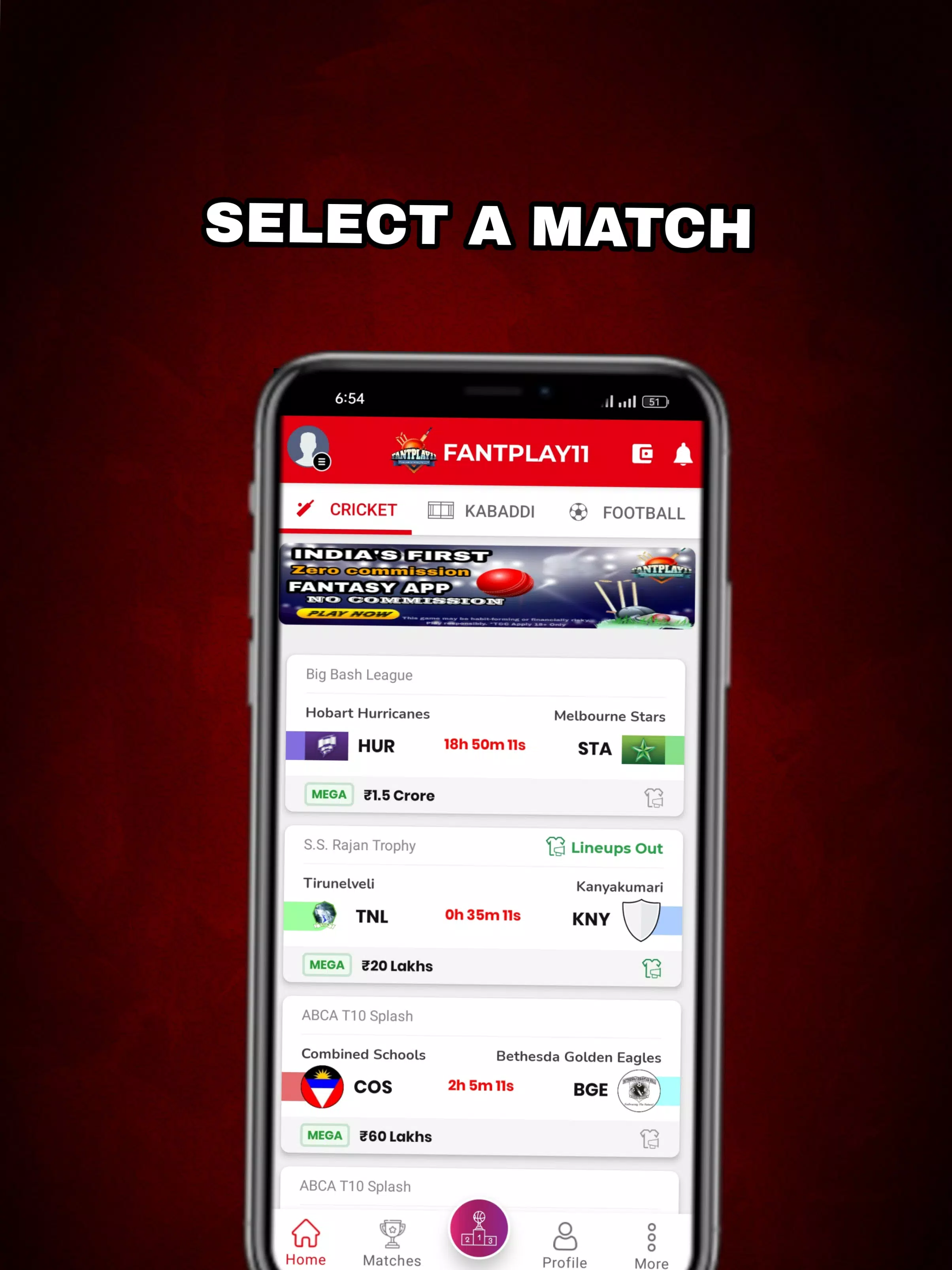FantPlay11:Fantasy Cricket App 스크린샷 1