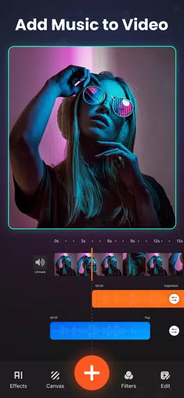 Schermata Add Music To Video & AI Editor 1