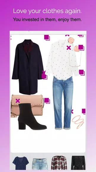 Pureple Outfit Planner Captura de pantalla 3