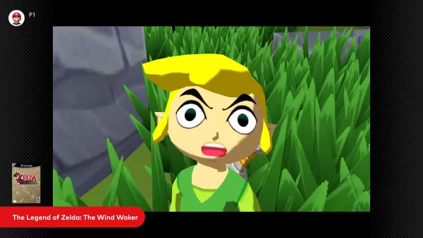 GameCube game selection screen