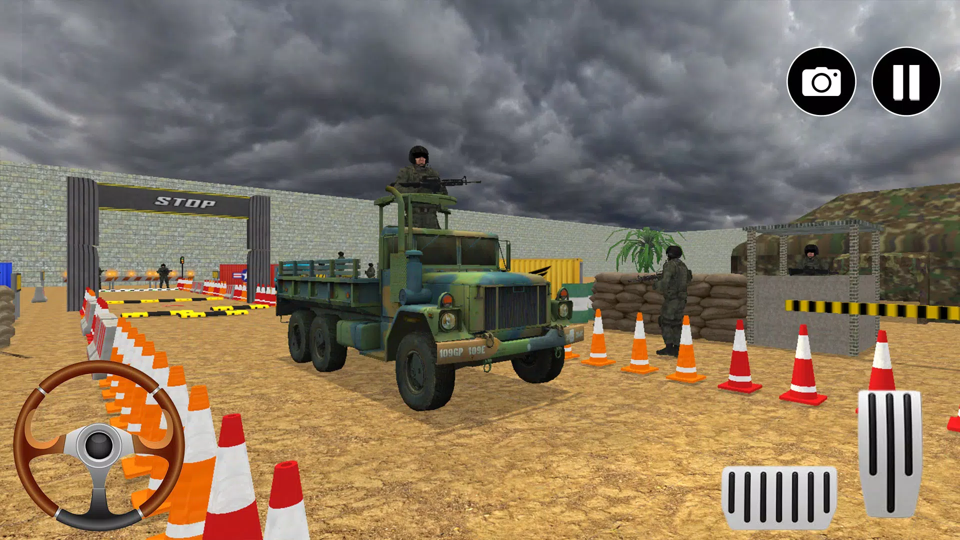 Army Truck Game Simulator 3D Ekran Görüntüsü 0