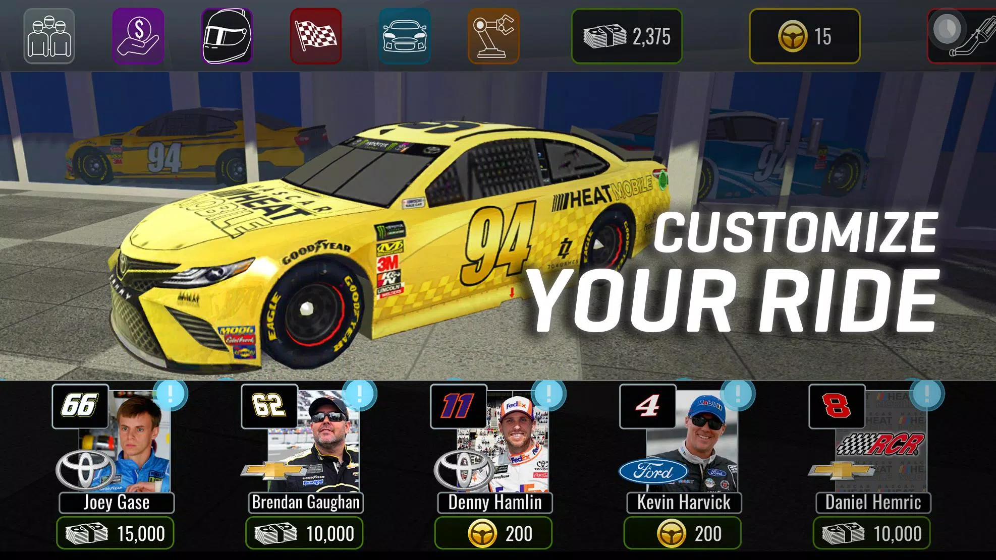 NASCAR Heat Mobile Captura de pantalla 1