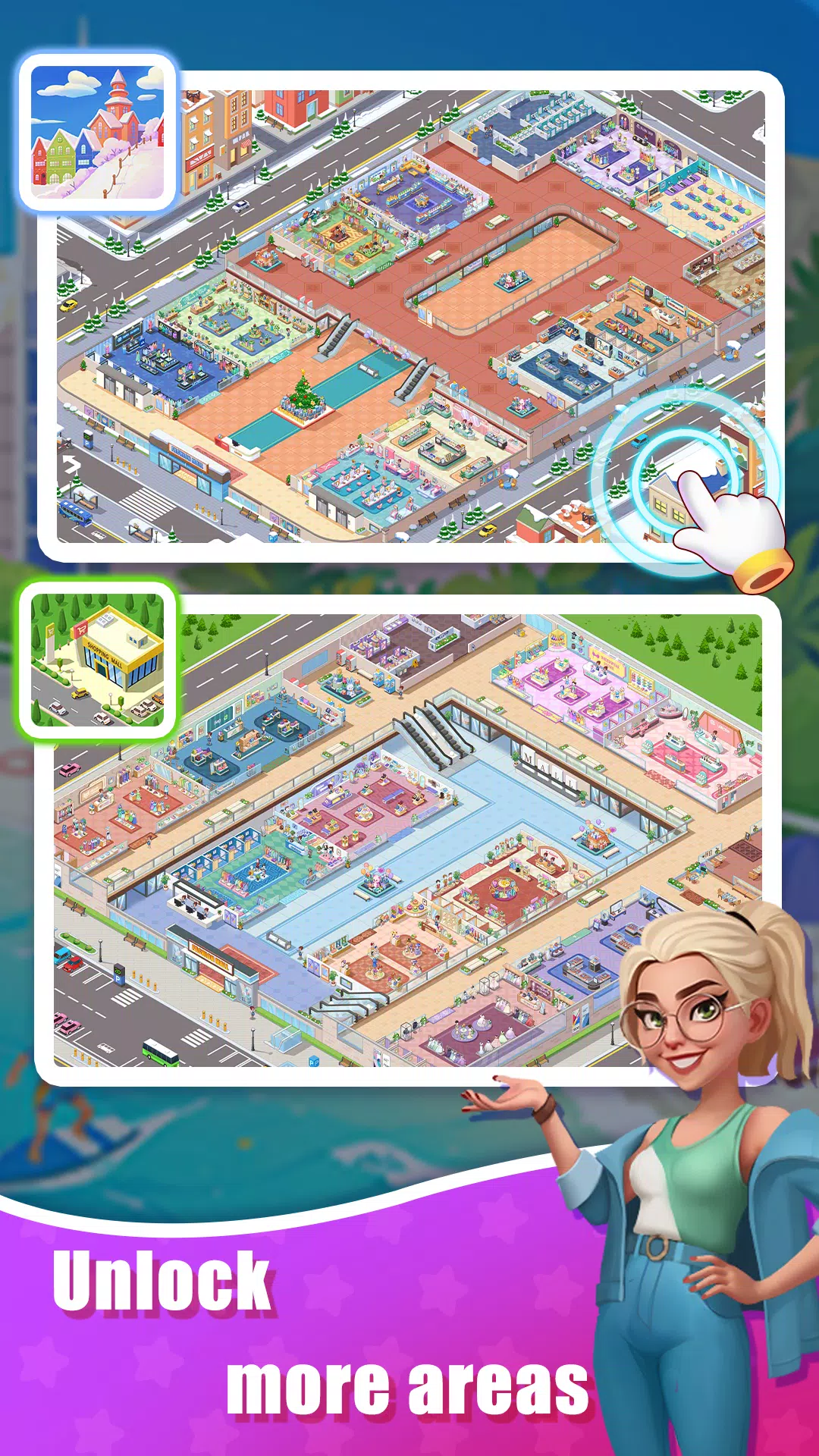 Idle Shopping Mall - Tycoon ภาพหน้าจอ 1
