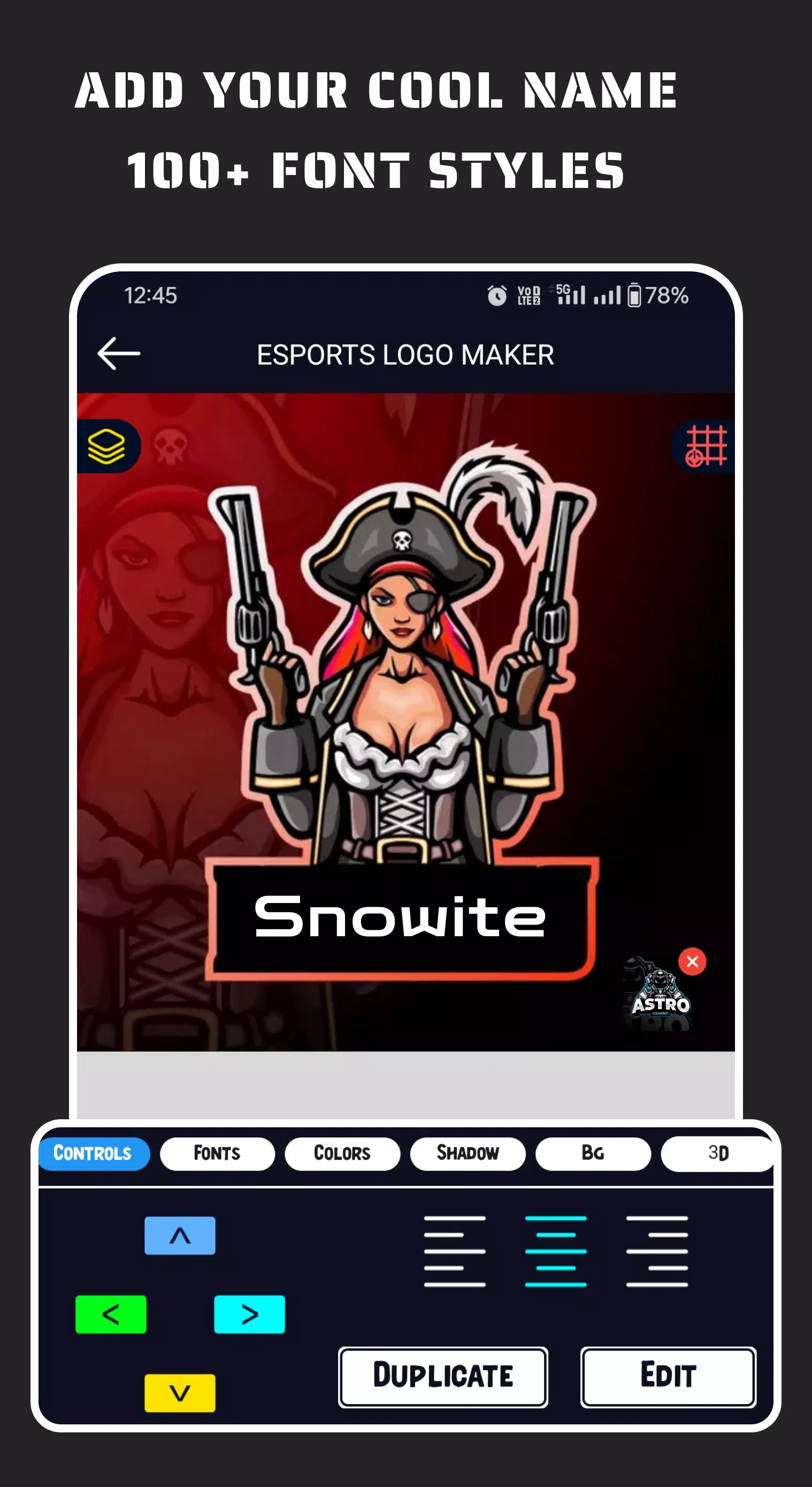 Esportify: Gaming Logo Maker Captura de pantalla 2