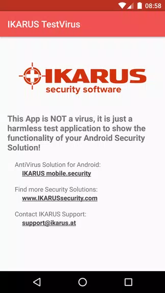 IKARUS TestVirus Schermafbeelding 0