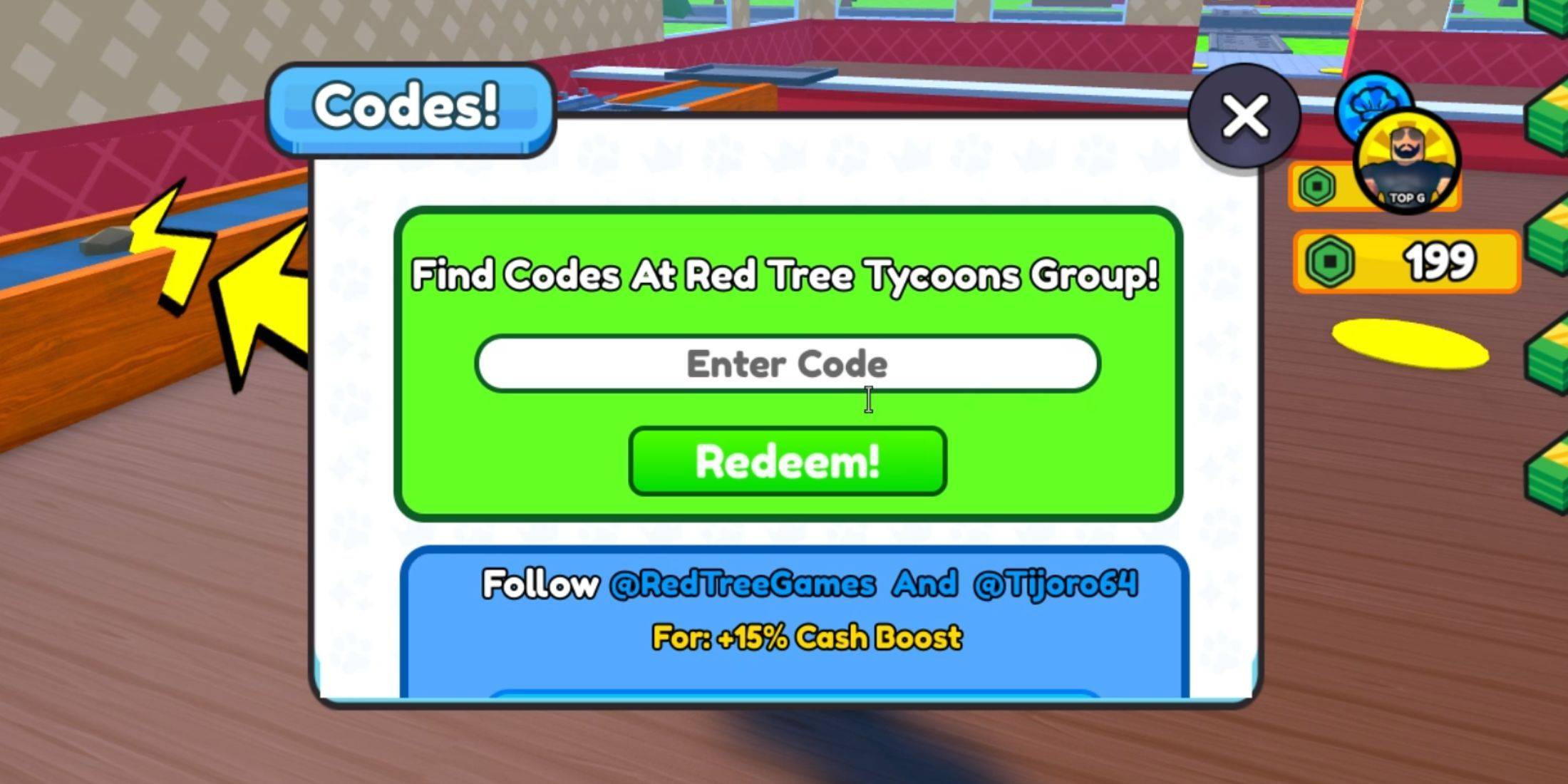 Redeeming Codes Image