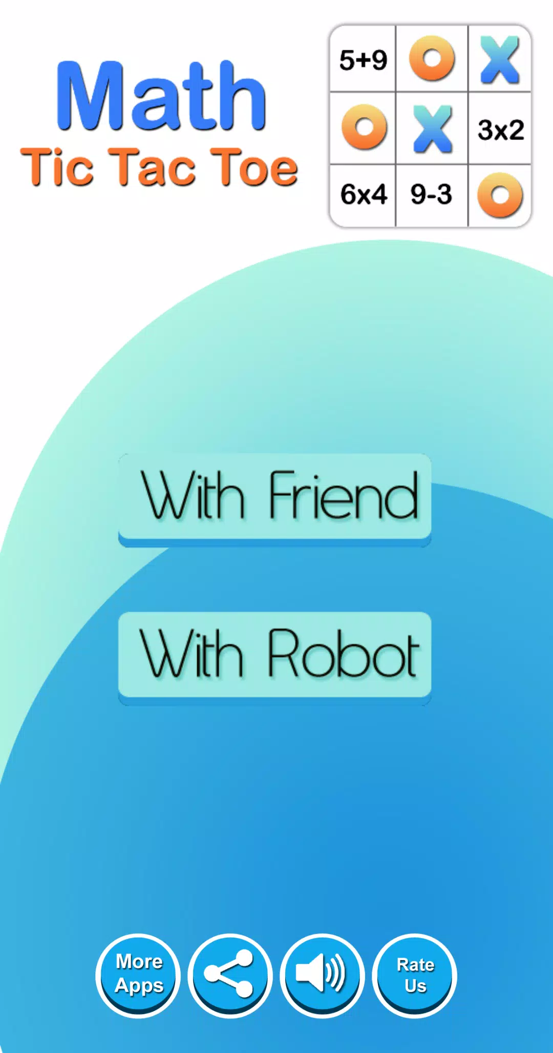Tic Tac Toe: A Math Game Capture d'écran 0