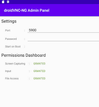droidVNC-NG VNC Server Captura de tela 1