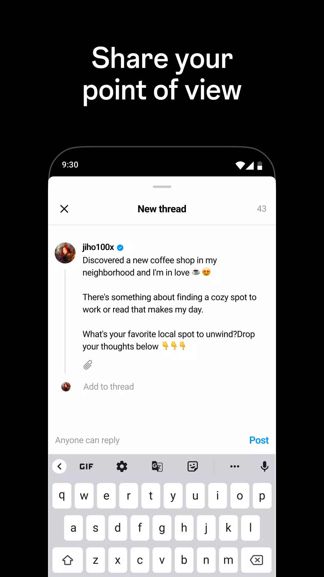 Threads Captura de pantalla 3