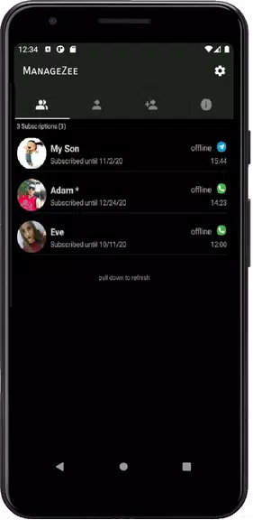 ManageZee Online State Notify Captura de pantalla 1