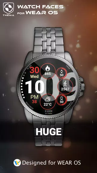Huge Watch Face Captura de tela 0