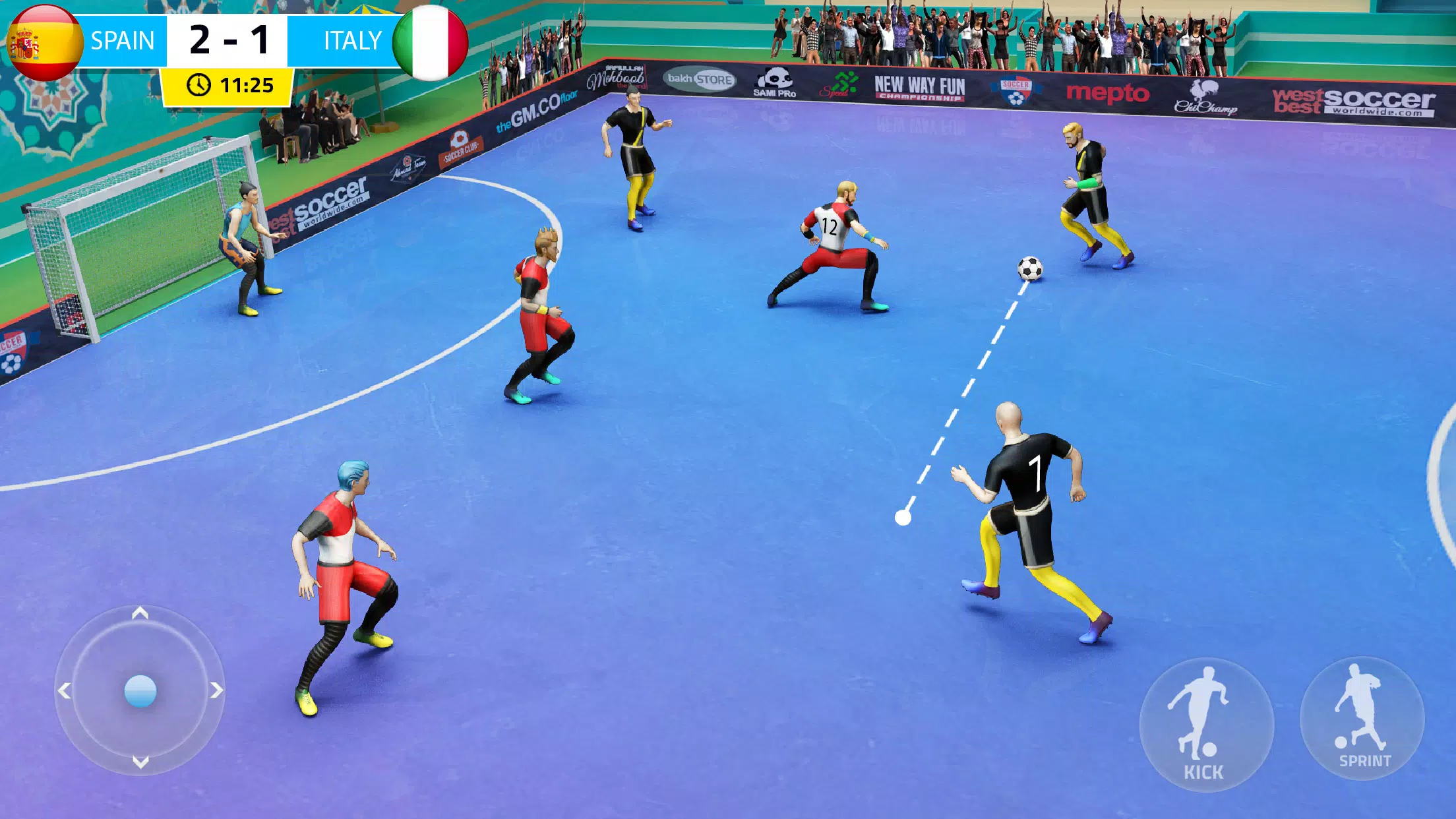 Indoor Futsal: Football Games Tangkapan skrin 1