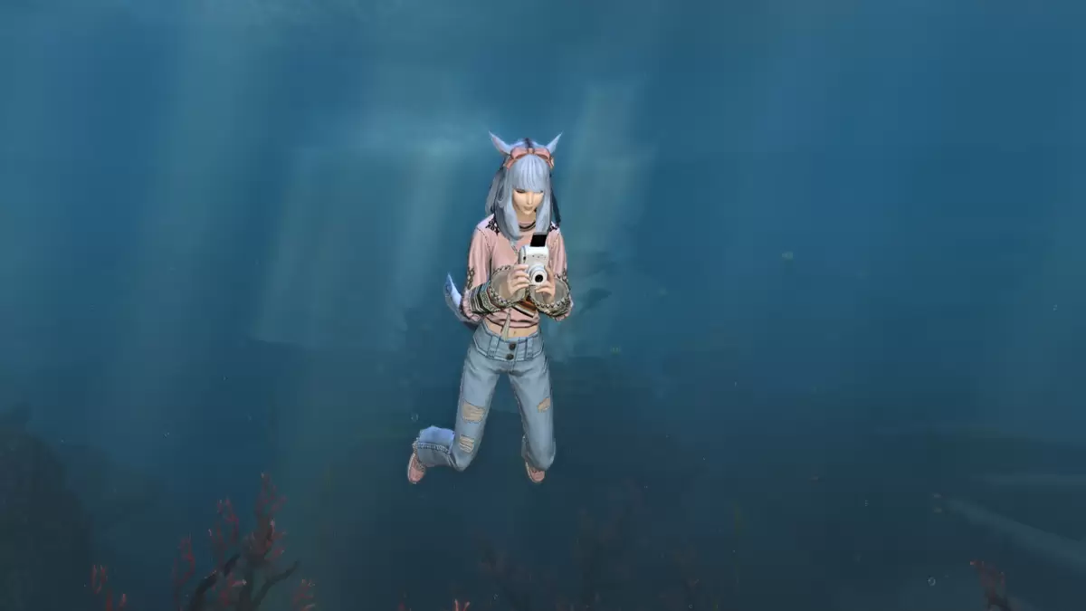 Fotografia EMOTE Underwater in FFXIV - Screenshot da parte dello sfugge