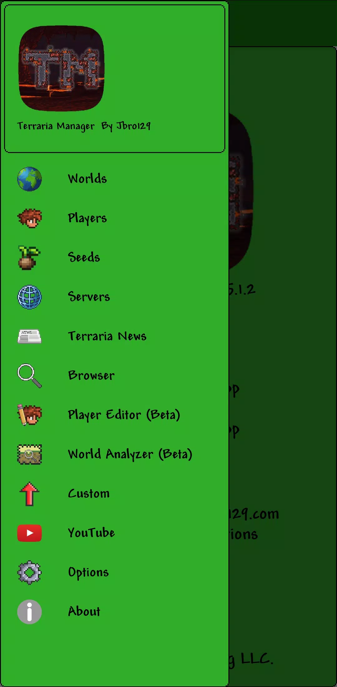 Terraria Manager Captura de pantalla 1