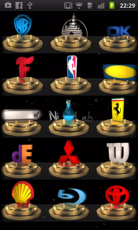 Schermata 3D Logo Quiz 0