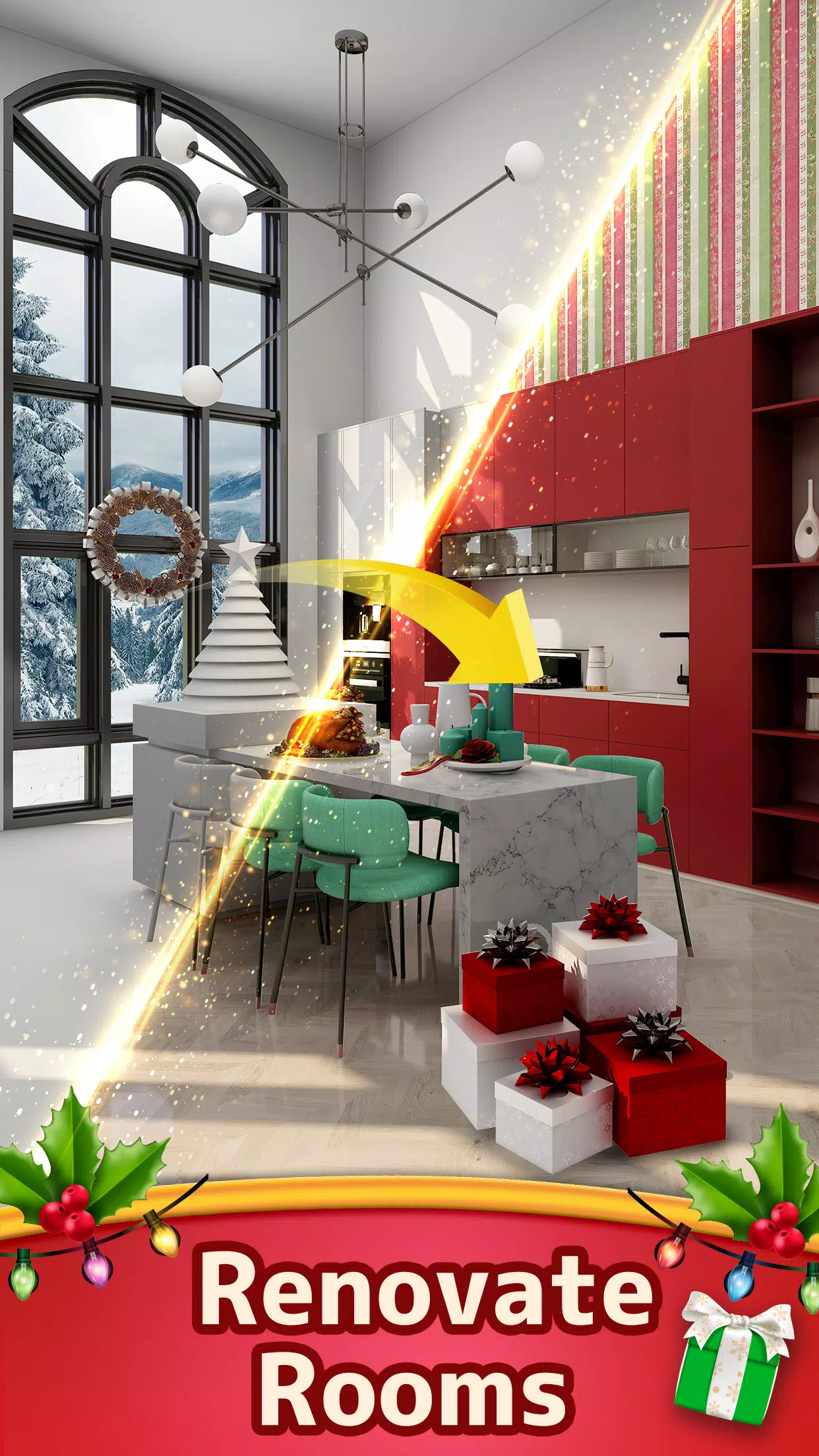 Christmas Match: Home Design Captura de pantalla 1