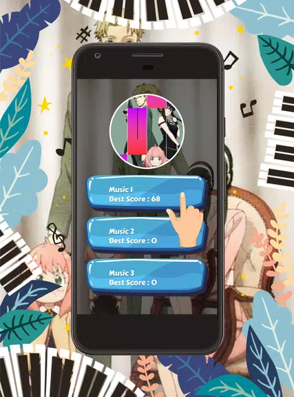 Piano Tiles Anime Spy X Family स्क्रीनशॉट 0