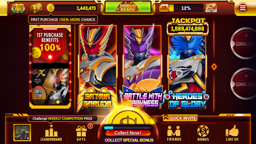 BIMA-X THE SLOTS ဖန်သားပြင်ဓာတ်ပုံ 0