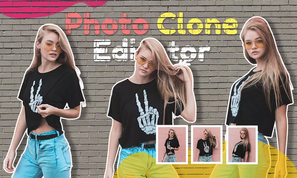 Photo Clone App twins Editor Captura de tela 0
