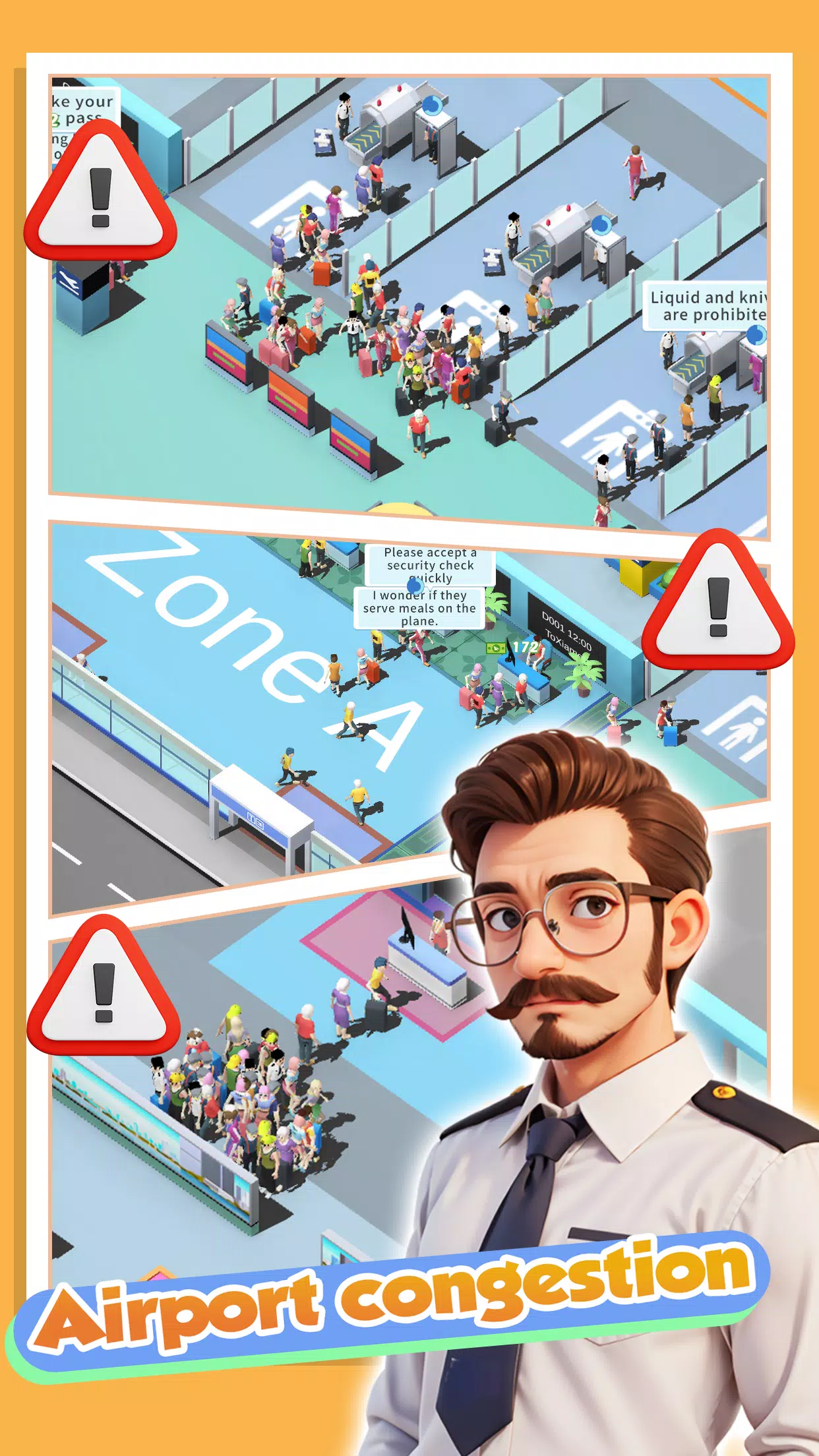 Happy Airport：Simulator ဖန်သားပြင်ဓာတ်ပုံ 0