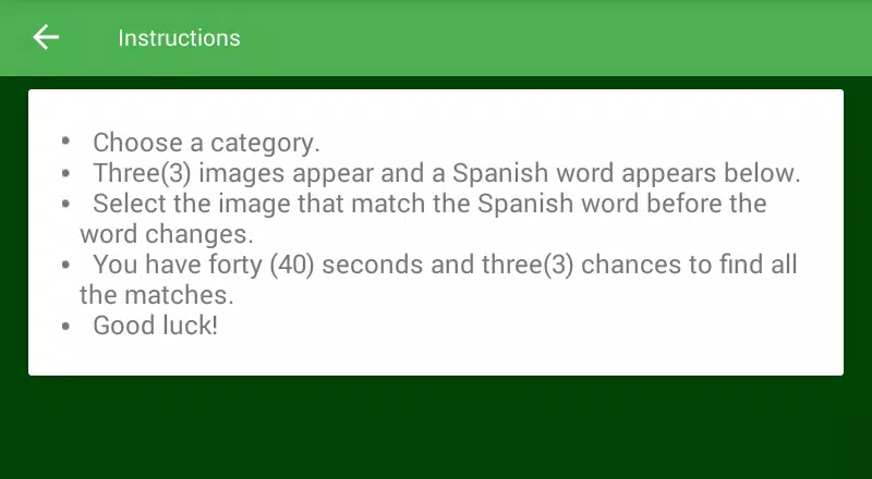 Match the Spanish Word应用截图第1张