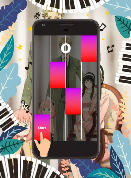 Piano Tiles Anime Spy X Family स्क्रीनशॉट 1