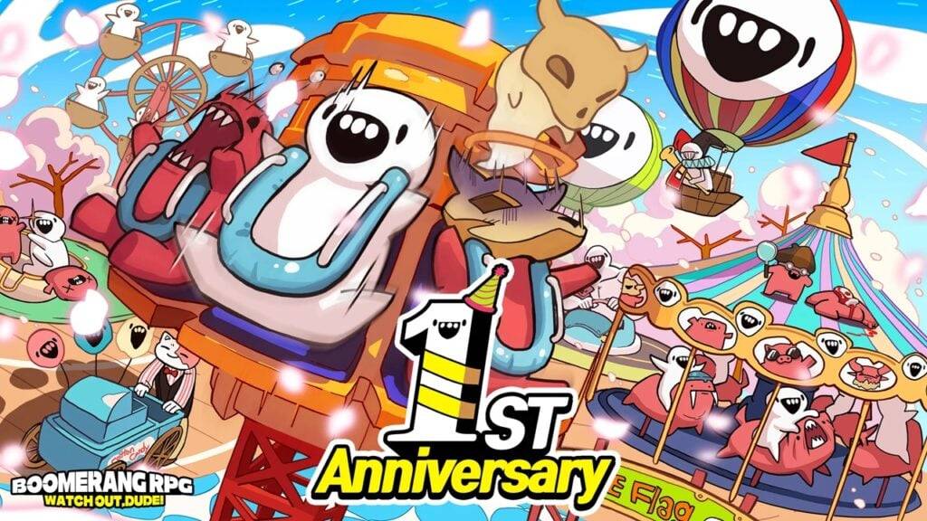 Boomerang RPG Marks 1º aniversário com roleta, novas peles