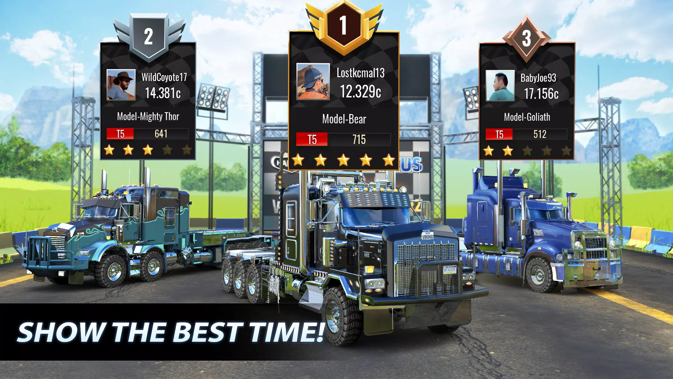 Big Rig Racing: Drag racing Captura de pantalla 2