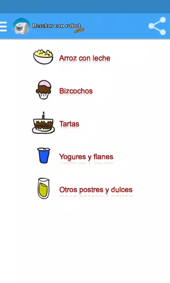 Recetas con robot Captura de pantalla 2