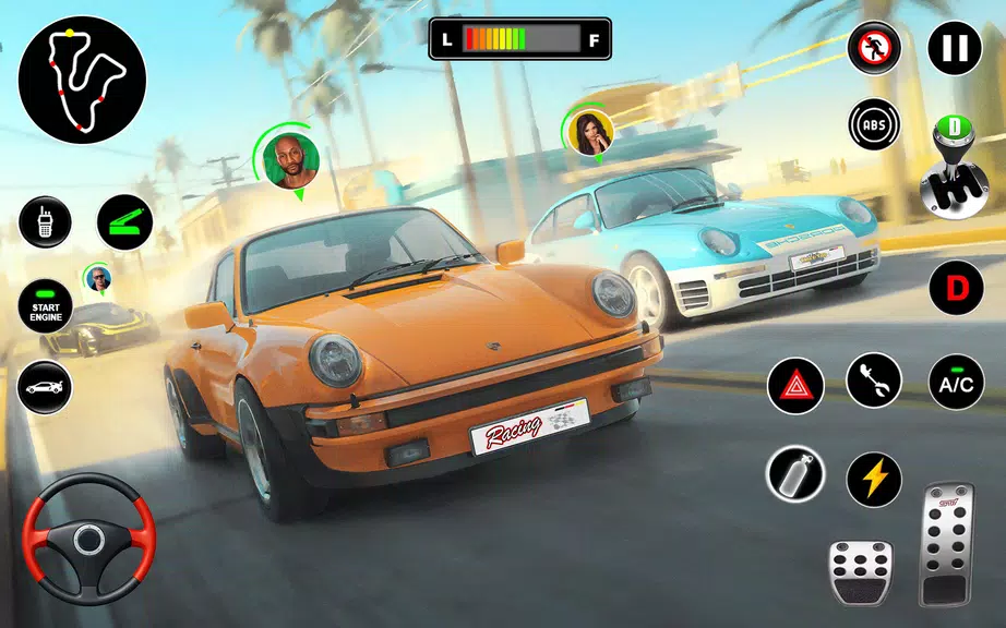 Racing in Highway Car 3D Games Captura de tela 3