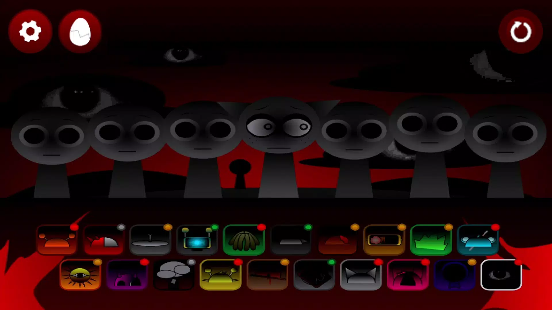 Sprunki Game Wenda Horror Mod Schermafbeelding 1