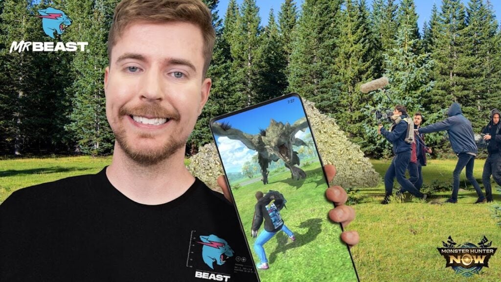 „Monster Hunter przedstawia teraz aktualizację łącza wymiarowego, współpracuje z Mrbeastem”